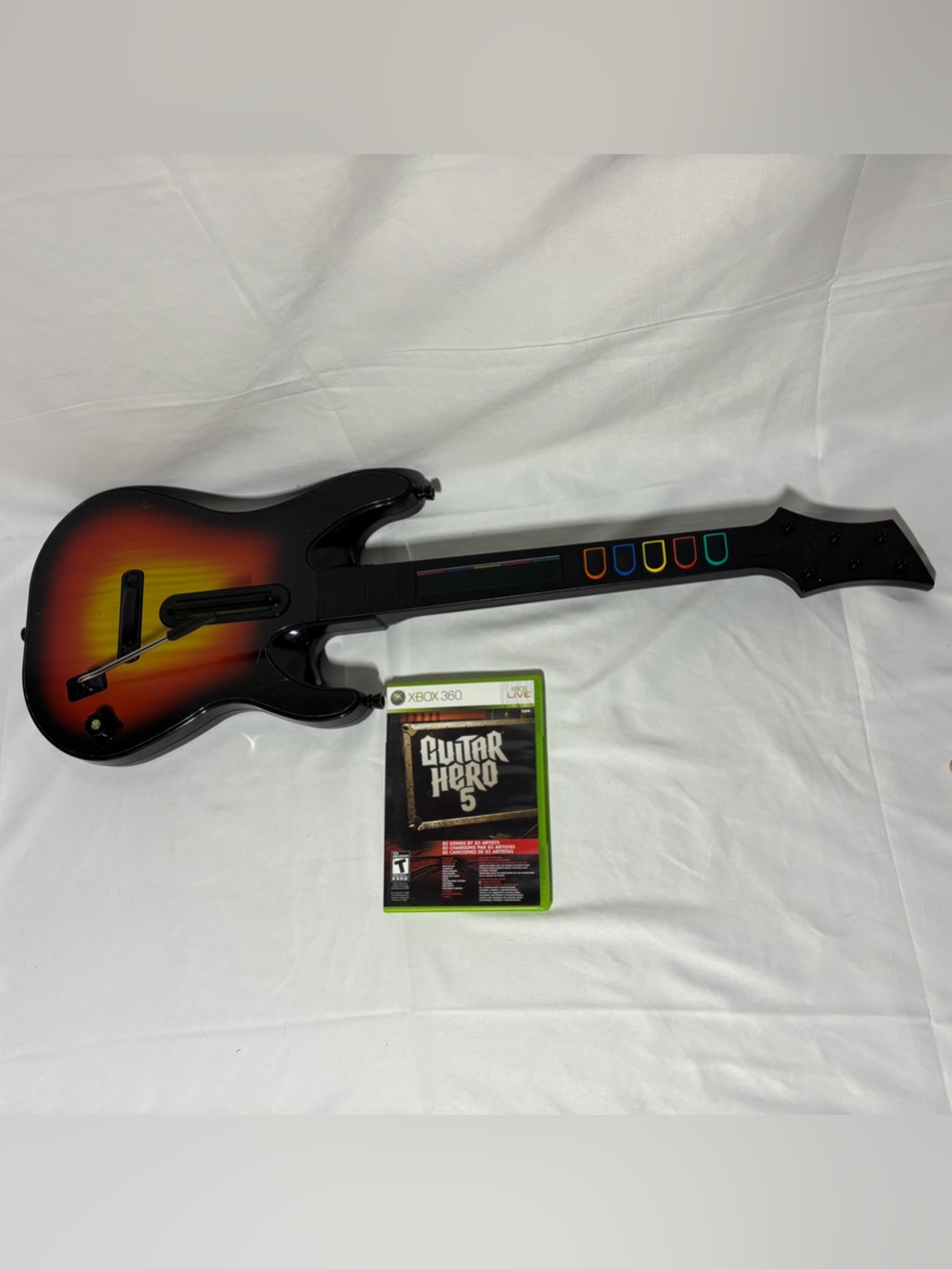 Xbox 360 Guitar Hero Wireless Controller Red octane Sunburst Model Guitar hero 5